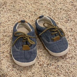 Baby Gap Chambray Booties 12-18 Mo NWOT